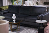 Миниатюра фото диван с кантом трехместный garda decor madrid-mem2k-сер-riv96+atl126 | 220svet.ru