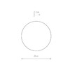 Миниатюра фото настенный светильник nowodvorski ring led m black 7635 | 220svet.ru