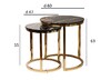 Миниатюра фото стол журнальный garda decor 57el-et101b-bl | 220svet.ru