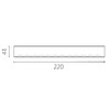 Миниатюра фото светильник для трека линейный 9w 24g 3000/4000/6000k teta lightstar 205117cct | 220svet.ru