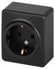 Миниатюра фото розетка эра эксперт 11-2203-05 2p+e schuko ip20 16a-250в оу антрацит б0063008 | 220svet.ru