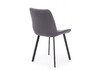 Миниатюра фото стул на металлокаркасе woodville челси п темно-серый (zd 995) / черный np 632459 | 220svet.ru
