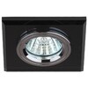 Миниатюра фото встраиваемый светильник эра декор dk8 ch/bk c0043792 | 220svet.ru
