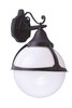 Миниатюра фото уличный настенный светильник arte lamp monaco a1492al-1bk | 220svet.ru