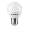 Миниатюра фото светодиодная лампа шар 5вт 3000k e27 voltega globe 5w 3278 | 220svet.ru