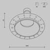 Миниатюра фото встраиваемый светильник maytoni share dl126-gu10-trs-w | 220svet.ru