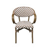 Миниатюра фото полукресло roomers furniture e6014-w104/l.brown | 220svet.ru