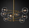 Миниатюра фото люстра globe mobile 8 brass delight collection | 220svet.ru