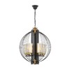 Миниатюра фото подвесная люстра lumina deco ponti ldp 1245-5 bk+md | 220svet.ru