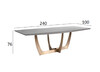 Миниатюра фото стол обеденный garda decor 58db-dt14803 | 220svet.ru