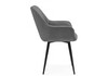 Миниатюра фото стул круьящийся на металлокаркасе woodville флюид 360 темно-серый (zd 995) / черный 642961 | 220svet.ru