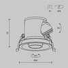 Миниатюра фото встраиваемый светильник maytoni focus led mini dl127-8w4k-w | 220svet.ru
