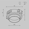 Миниатюра фото встраиваемый светильник в натяжной потолок maytoni intro dl144-gx53-b | 220svet.ru