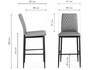 Миниатюра фото барный стул woodville teon white / chrome 15513 | 220svet.ru