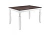 Миниатюра фото стол деревянный provance white / oak | 220svet.ru