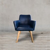 Миниатюра фото полукресло roomers c0097-1d/blue  #b126 | 220svet.ru