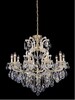 Миниатюра фото подвесная люстра crystal lux isabel sp11 gold/transparent | 220svet.ru