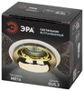 Миниатюра фото светильник встраиваемый декоративный эра kl103 wh/gd под лампу mr16 gu5.3 белый/золото б0056351 | 220svet.ru