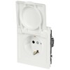 Миниатюра фото розетка эра arktik 16-2103-08 с заземлением 2p+e schuko со шторками с крышкой 16а-250в белый матовый б0070441 | 220svet.ru