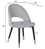 Миниатюра фото стул велюр пепельно-розовый garda decor 30c-1228f lpi | 220svet.ru