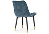 Миниатюра фото стул на металлокаркасе woodville seda 1 blue / black / gold 15774 | 220svet.ru
