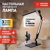 Миниатюра фото настольная лампа эра nled-497-12w-bk б0052771 | 220svet.ru