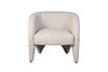 Миниатюра фото кресло букле бежевое garda decor gy-08846 | 220svet.ru