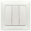 Миниатюра фото выключатель трехклавишный эра intro solo 10a 250v перламутровый 4-106-06 б0053606 | 220svet.ru