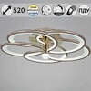 Миниатюра фото потолочная светодиодная люстра с пультом ду reluce 09246-0.3-5s champaign silver | 220svet.ru