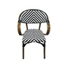 Миниатюра фото полукресло roomers furniture e6014-w104/black | 220svet.ru