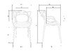 Миниатюра фото набор 3шт стул обеденный dobrin masters lmzl-pp601-n3_p_gr-04-13336 | 220svet.ru