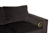 Миниатюра фото диван с кантом трехместный garda decor madrid-mem2k-сер-riv96+atl126 | 220svet.ru