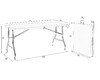 Миниатюра фото стол складной обеденный dobrin quentin lmy-td12_gr-m_p-white-13565 | 220svet.ru