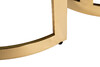 Миниатюра фото столы набор 2шт стекло  garda decor 47ed-et081s-gold | 220svet.ru
