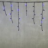 Миниатюра фото гирлянда бахрома 3,1 x 0,5 м синяя 220в, 120 led, провод черный каучук 2,3мм, ip65 ltc eco120-1-2b | 220svet.ru
