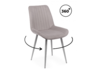 Миниатюра фото стул на металлокаркасе поворотный woodville седа 360 латте (zd 290) / серый np 632412 | 220svet.ru