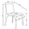 Миниатюра фото стул обеденный экокожа бежевый garda decor 160kd-80060 | 220svet.ru