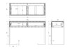 Миниатюра фото консоль 2 ящика garda decor kfg103 | 220svet.ru