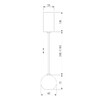 Миниатюра фото подвесной светодиодный светильник elektrostandard giro 50215/1 led белый a055673 | 220svet.ru