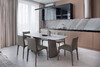 Миниатюра фото стул обеденный экокожа бежевый garda decor 160kd-80060 | 220svet.ru