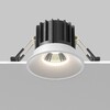 Миниатюра фото встраиваемый светодиодный светильник maytoni round dl058-12w-dtw-w | 220svet.ru