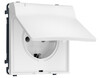 Миниатюра фото розетка с с/з с шторками и защитной крышкой ambrella volt quant pro sigma ms128010 | 220svet.ru