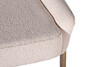 Миниатюра фото стул обеденный букле белый+бронза 57*65*91см garda decor 163yh-06275 | 220svet.ru
