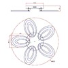 Миниатюра фото потолочная светодиодная люстра escada 10211/5led | 220svet.ru