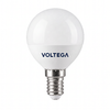 Миниатюра фото светодиодная лампа шар 5вт 4000k e14 voltega globe 5w 3285 | 220svet.ru